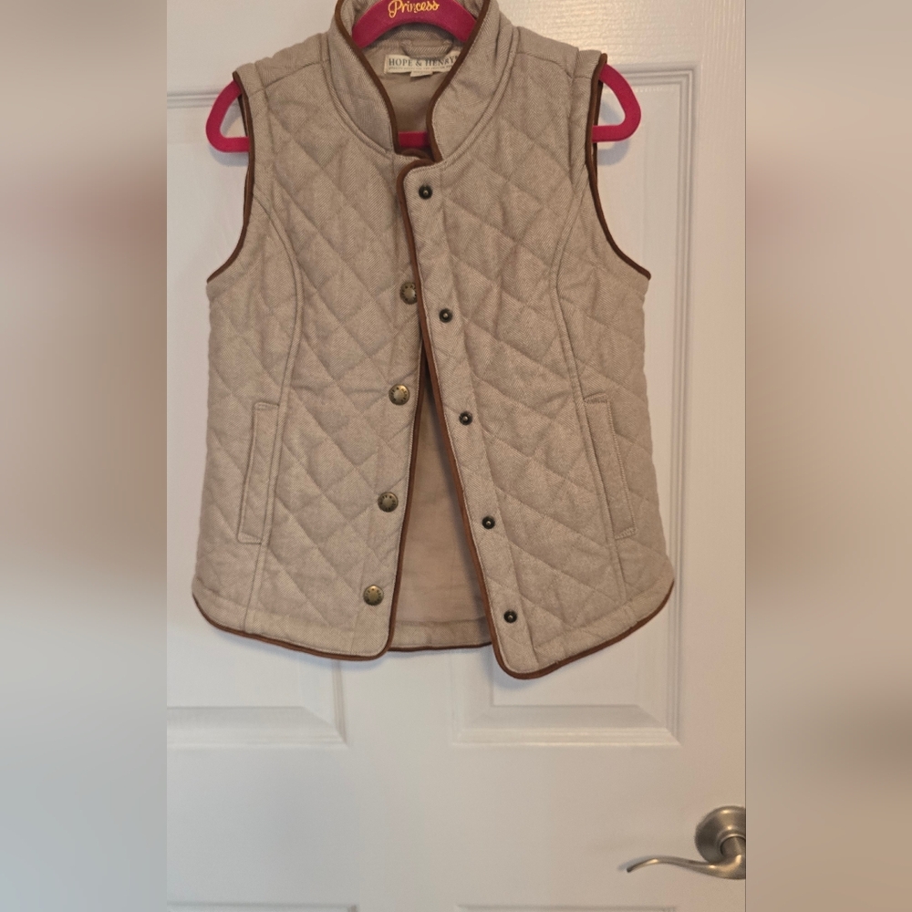 Hope & Henry Quilted Riding Kids Vest Size 8